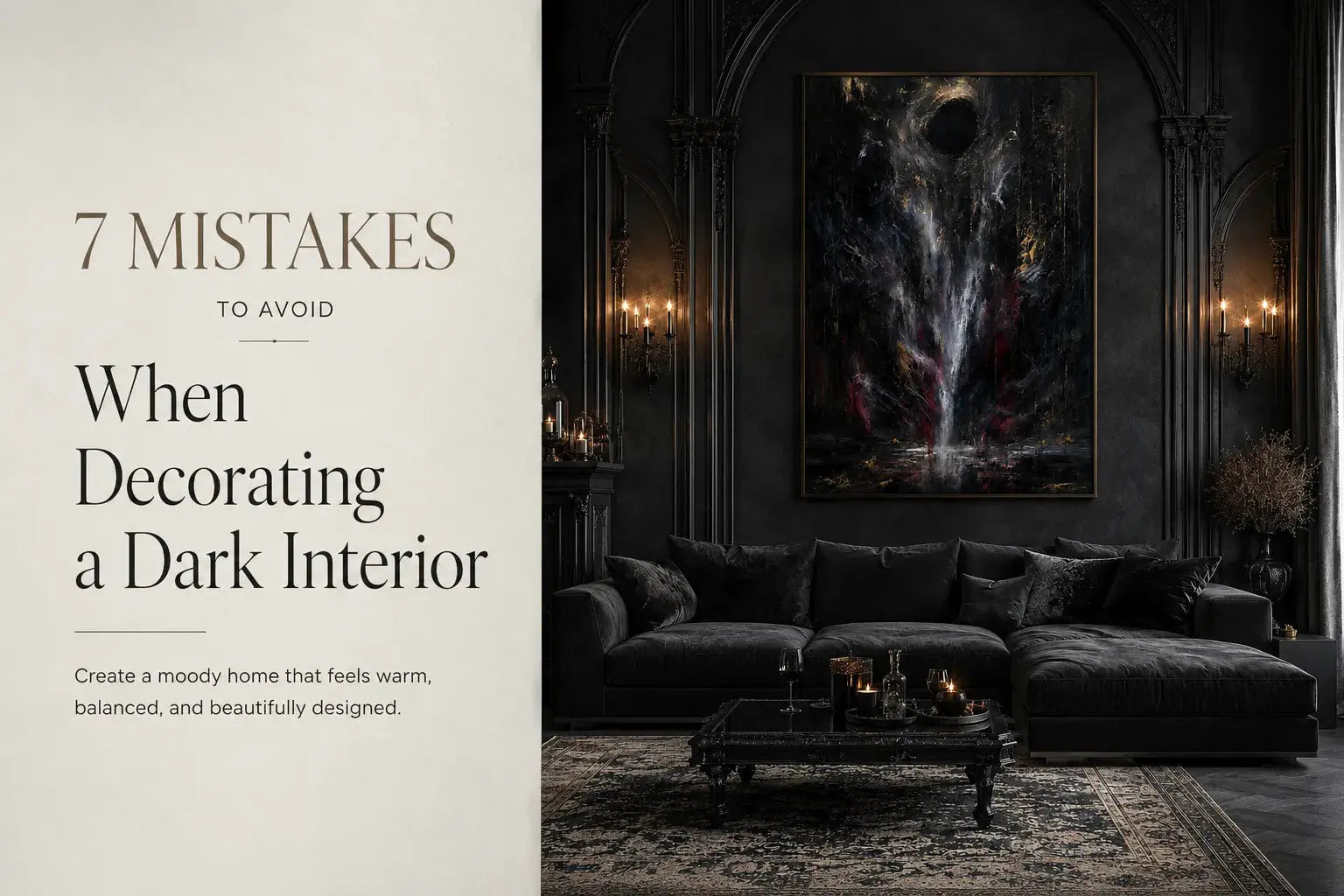 7 Mistakes to Avoid When Decorating a Dark Interior