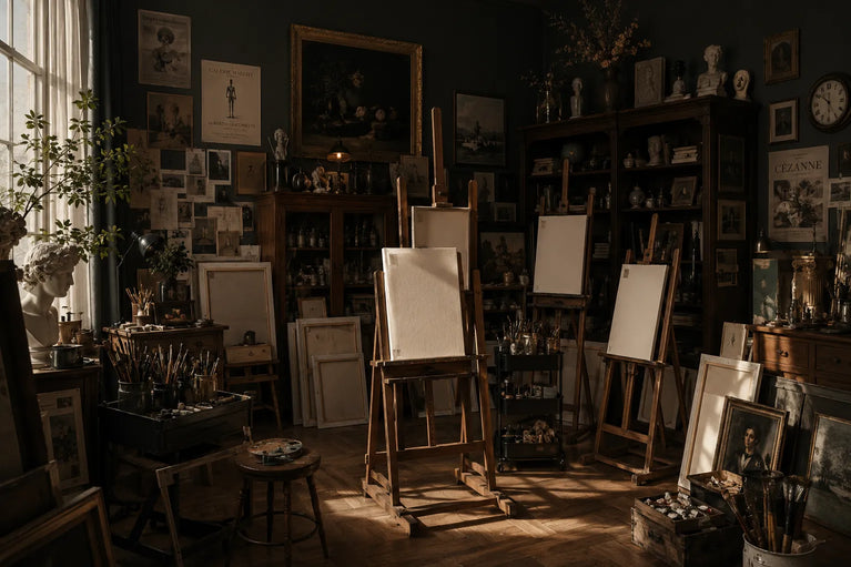 Artist studio for custom oil paintings