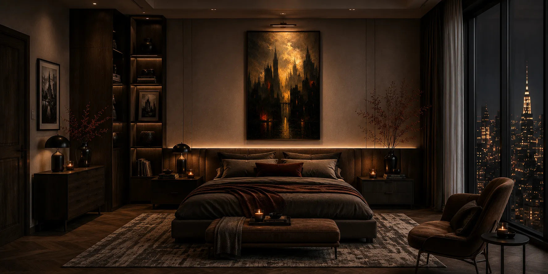 City of Echoes Texture Oil Painting
