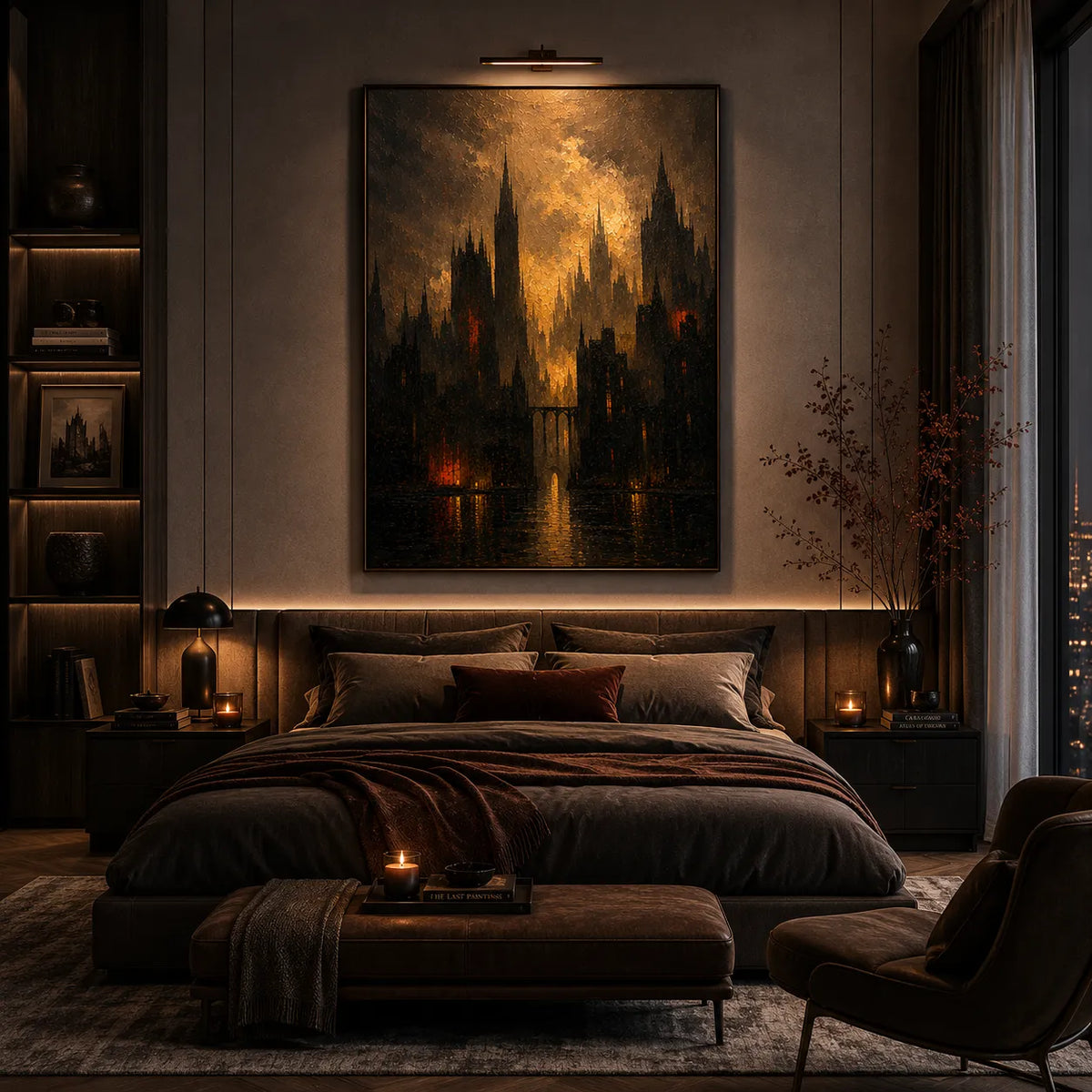 City of Echoes Texture Oil Painting