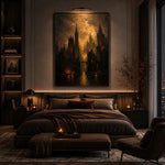 City of Echoes Texture Oil Painting