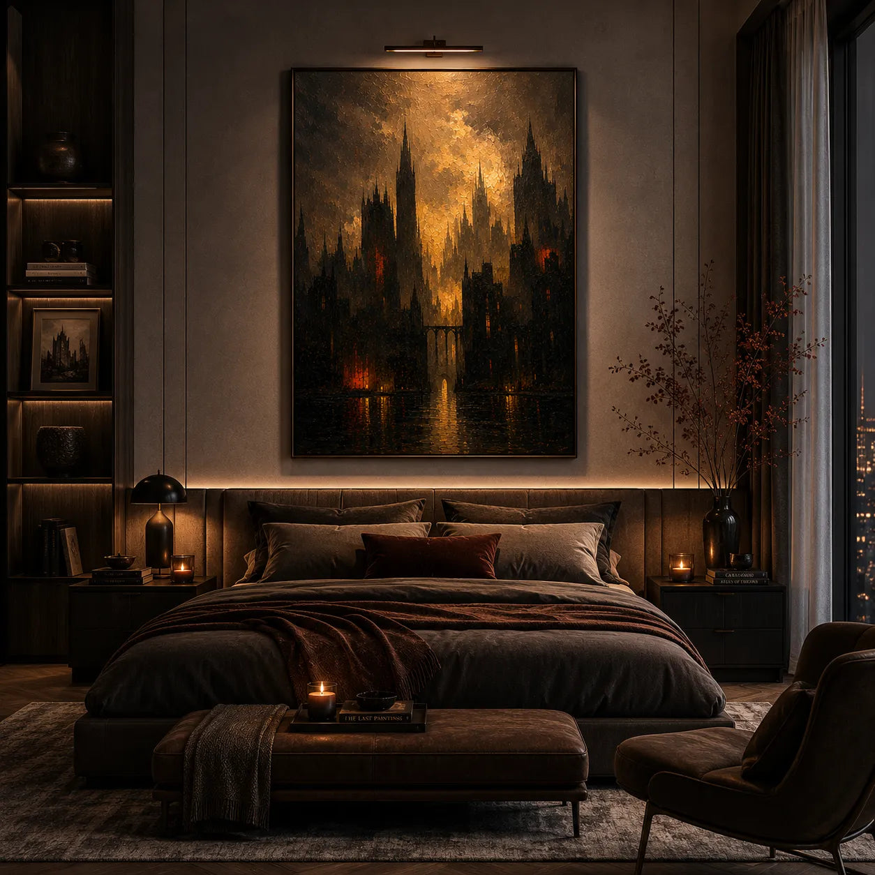 City of Echoes Texture Oil Painting
