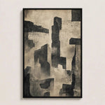 Echoes of Stone Abstract Painting Nightrelic