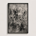 Memento in Ash Abstract Painting Nightrelic