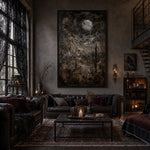 Moonlit Wasteland Oil Painting