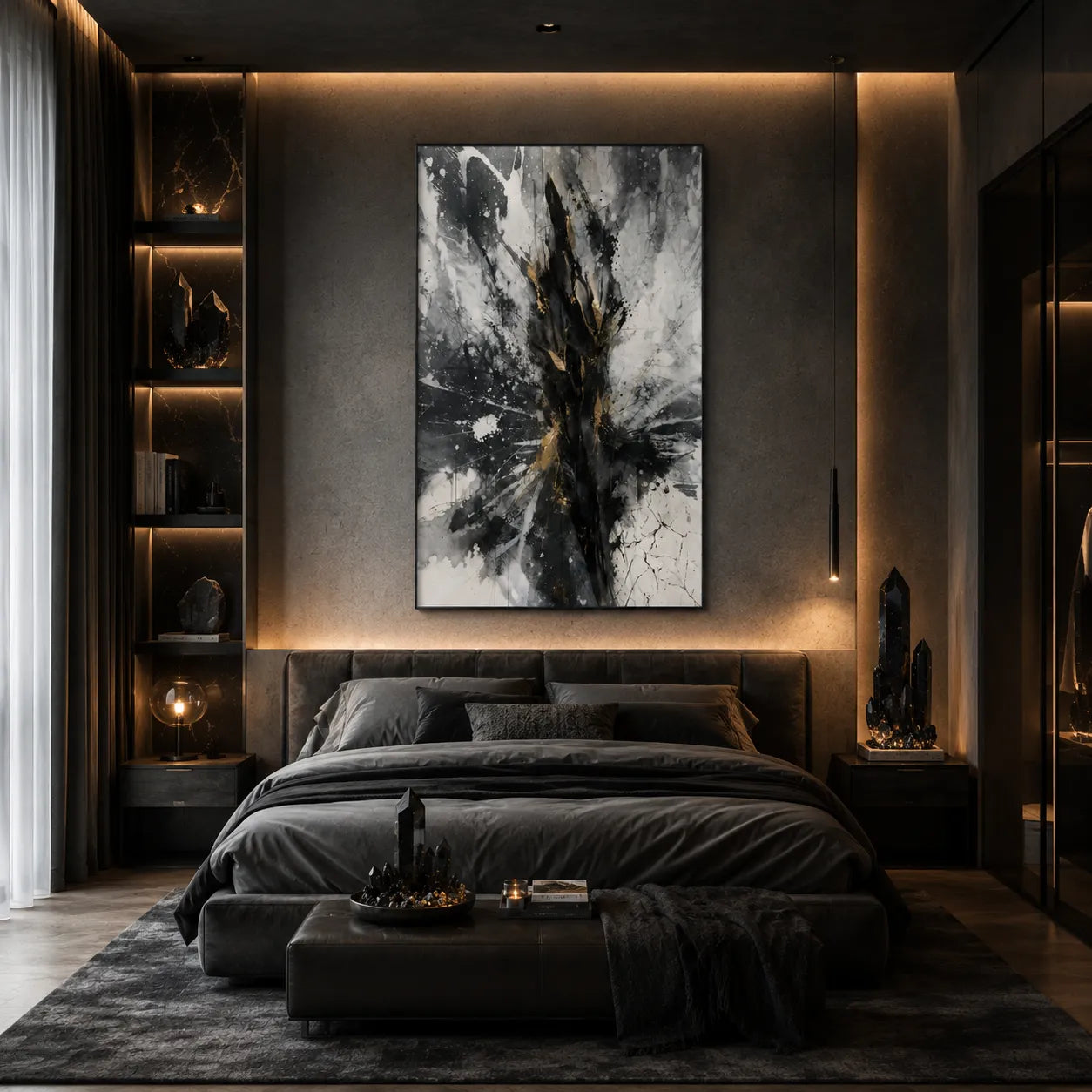 Obsidian Relic Textured Painting