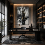 Obsidian Relic Textured Painting