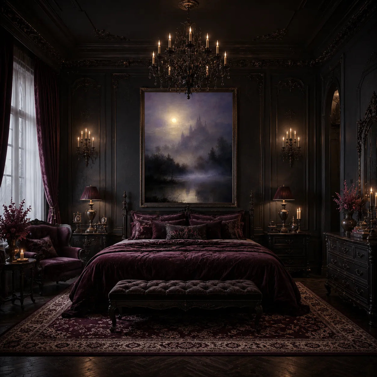 Veil of the Castle Oil Painting Nightrelic
