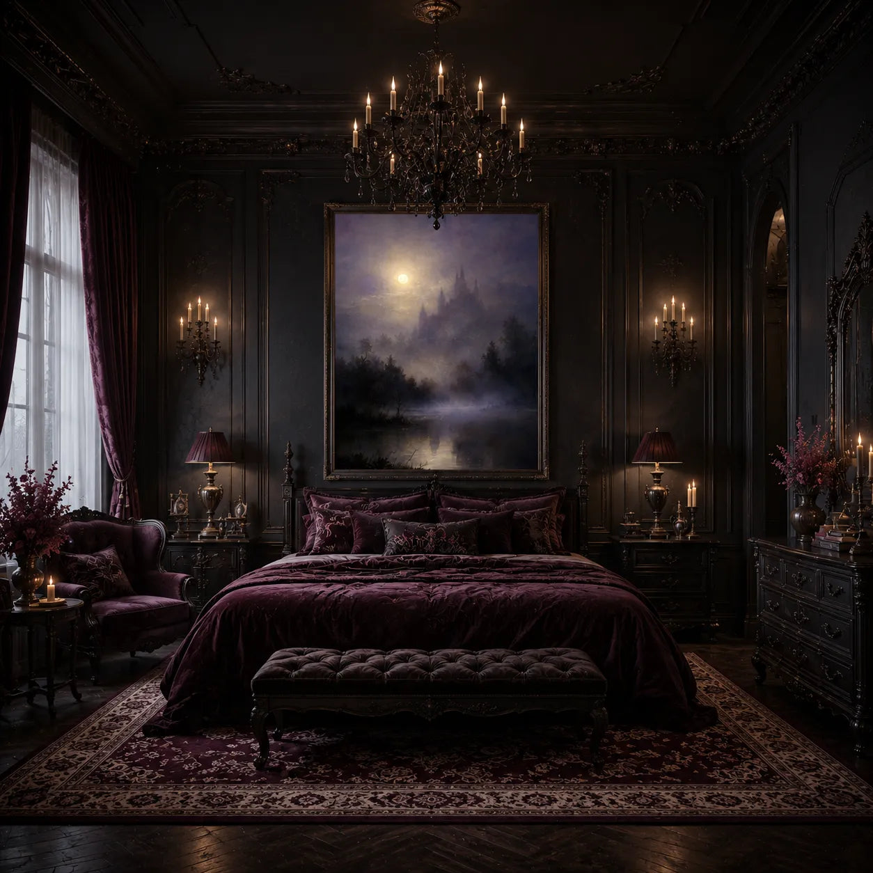 Veil of the Castle Oil Painting Nightrelic