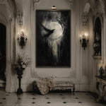 Raven Eclipse Oil Painting Nightrelic