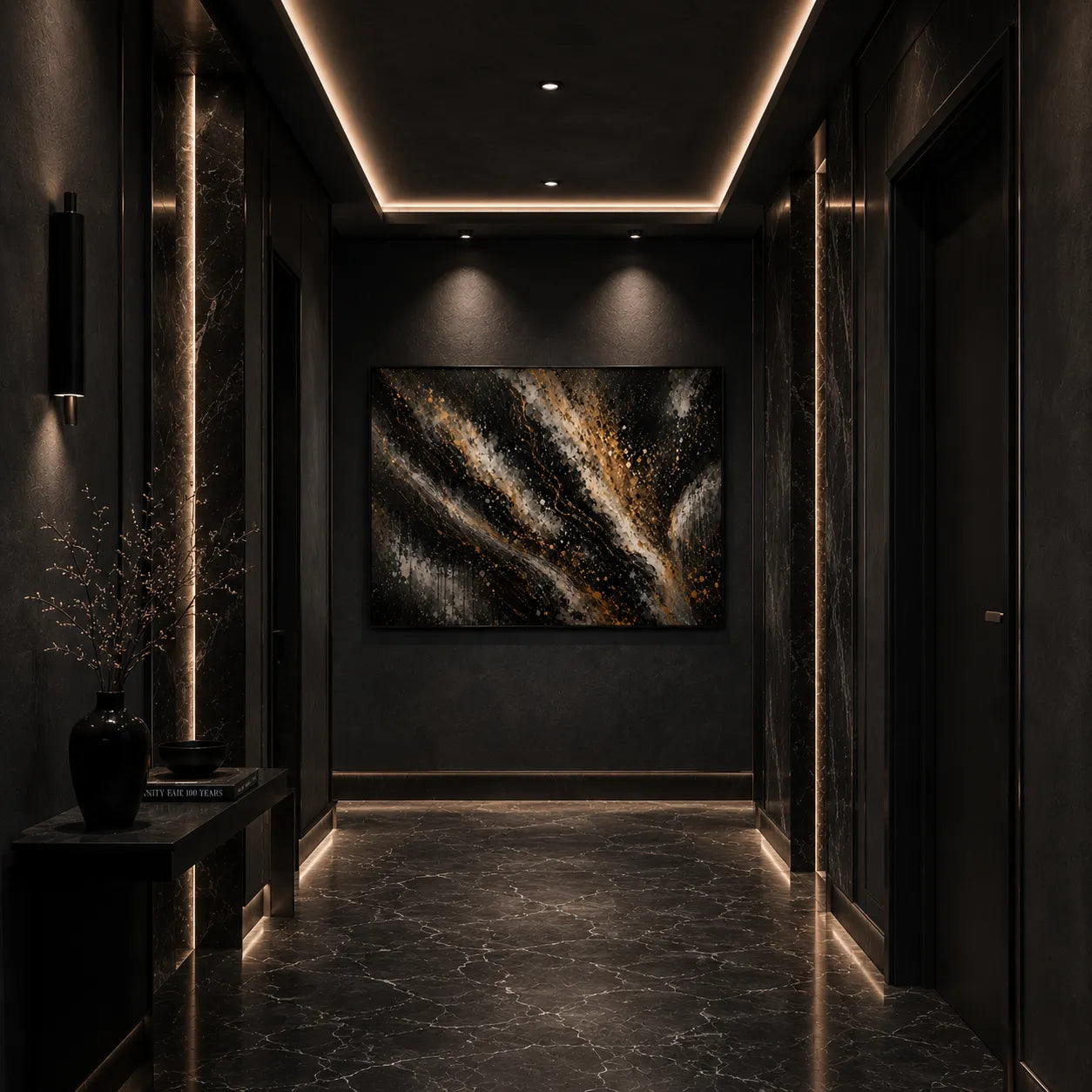 River of Shadows Abstract Painting