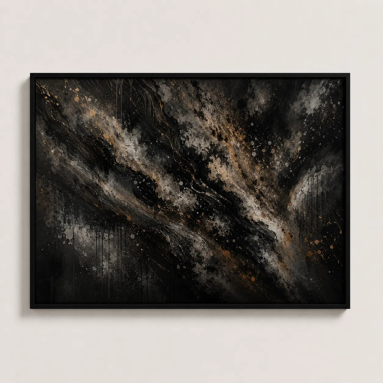 River of Shadows Abstract Painting Nightrelic