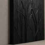 Silent Cathedral Impasto Abstract Painting Nightrelic