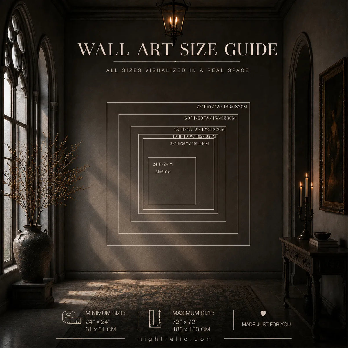 Square Painting Size Guide