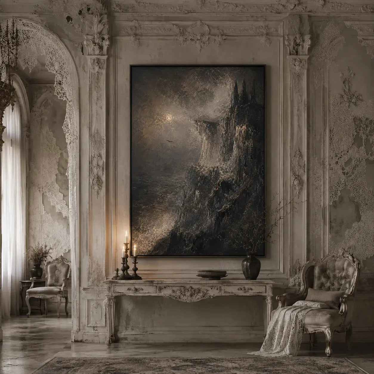 The Last Sanctuary Texture Oil Painting