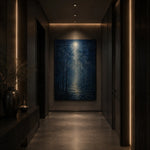 The Quiet Path Impasto Oil Painting