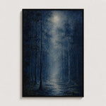 The Quiet Path Impasto Oil Painting Nightrelic