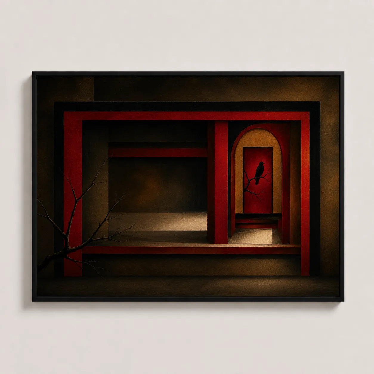 The Unchosen Door Minimalist Wall Art