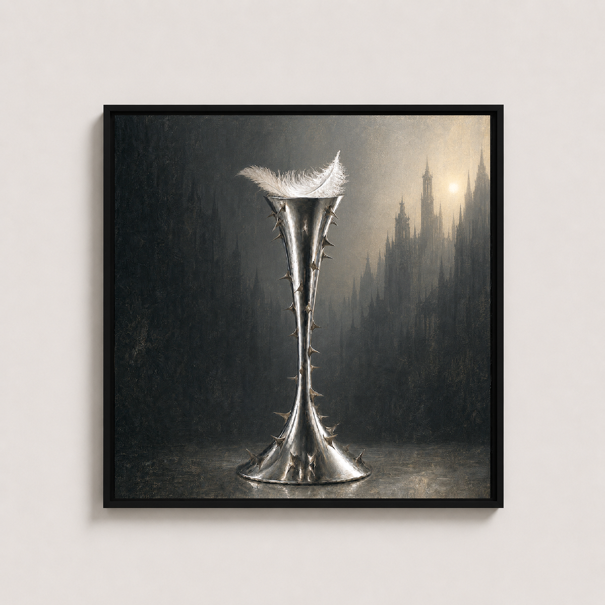 Until Morning Textured Oil Painting
