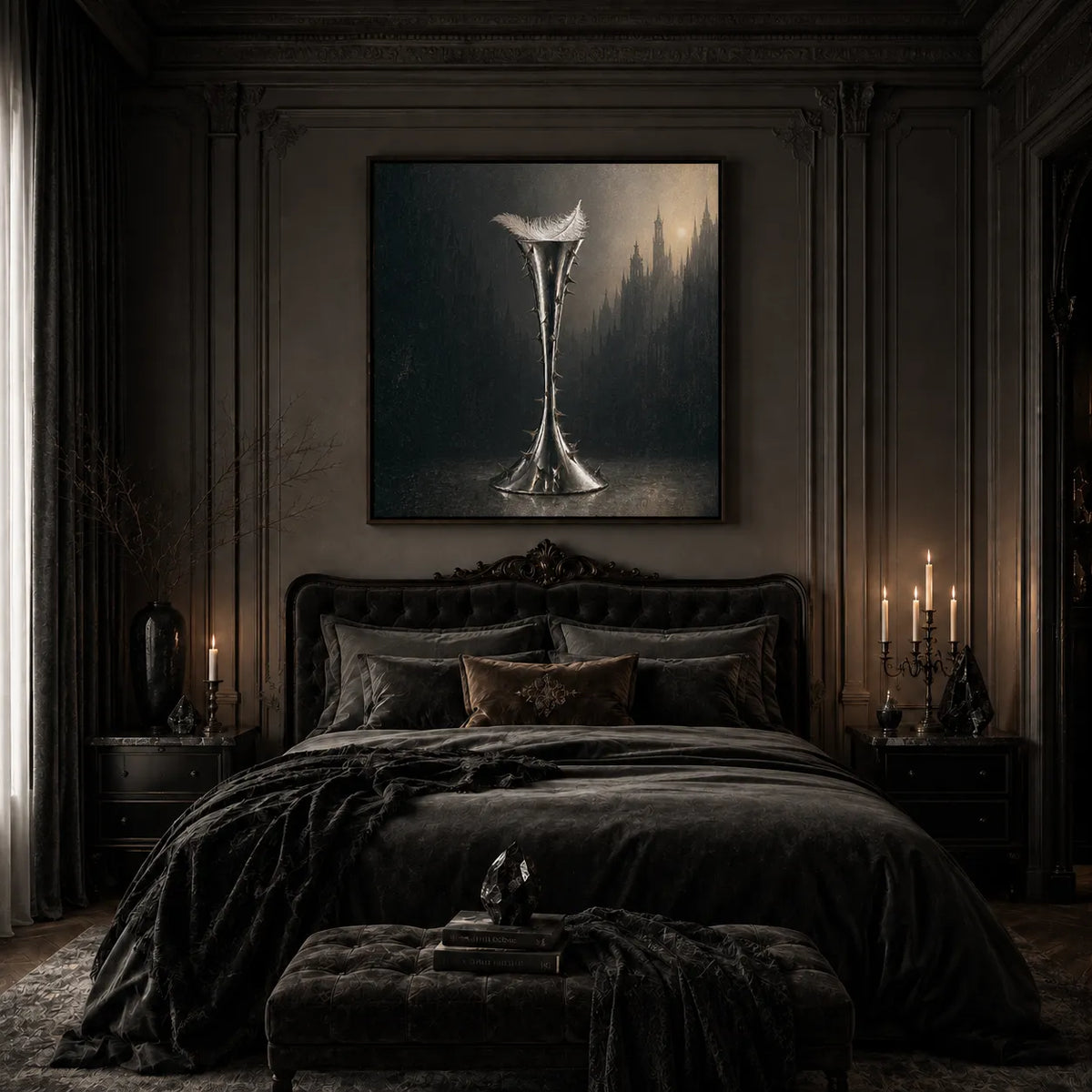 Until Morning Textured Oil Painting