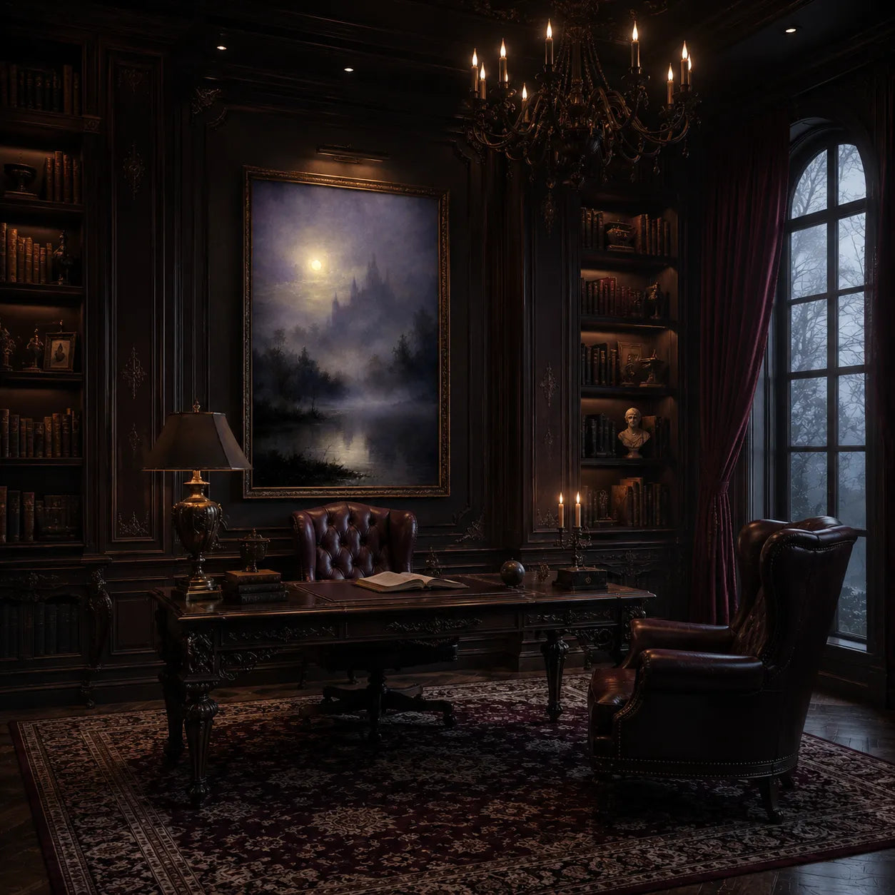 Veil of the Castle Oil Painting Nightrelic